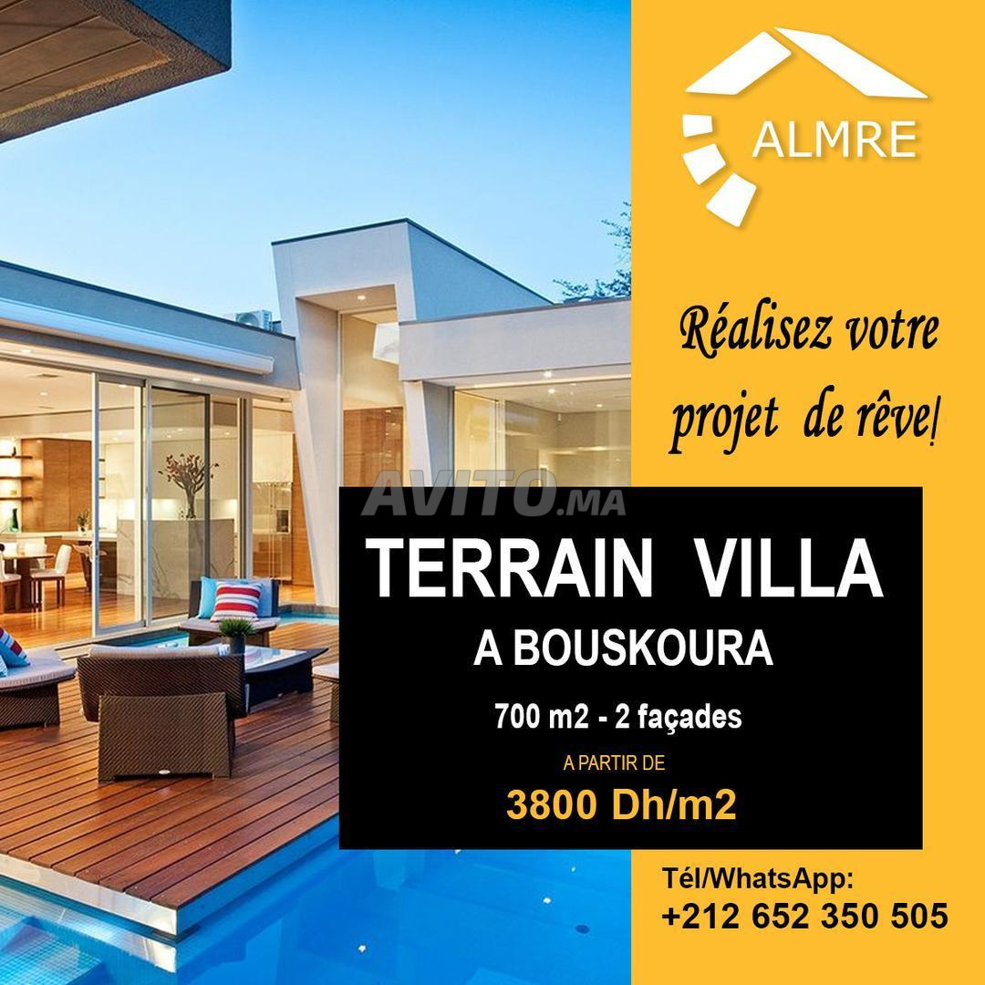 Vends lot de terrain pour villa