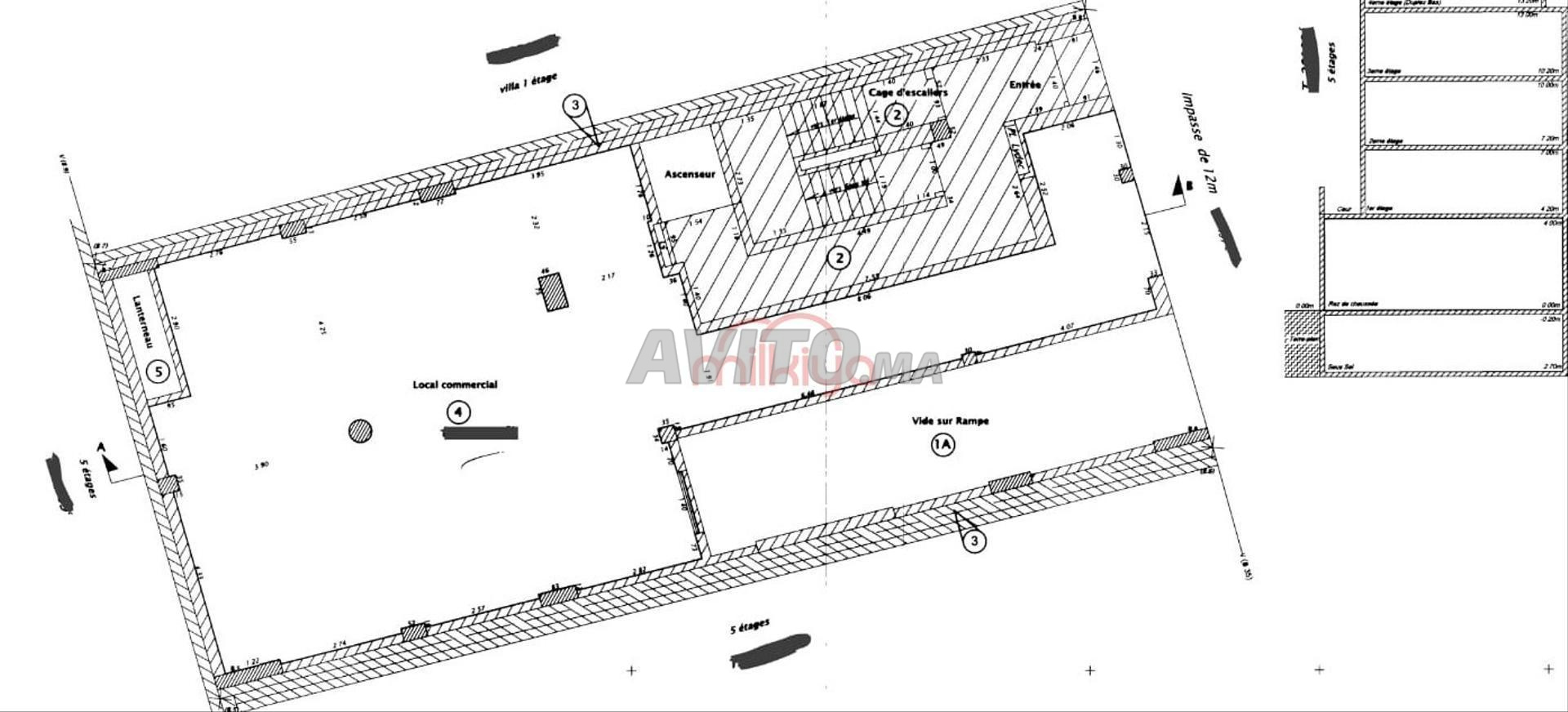Location Local de 140 m2 à Casablanca