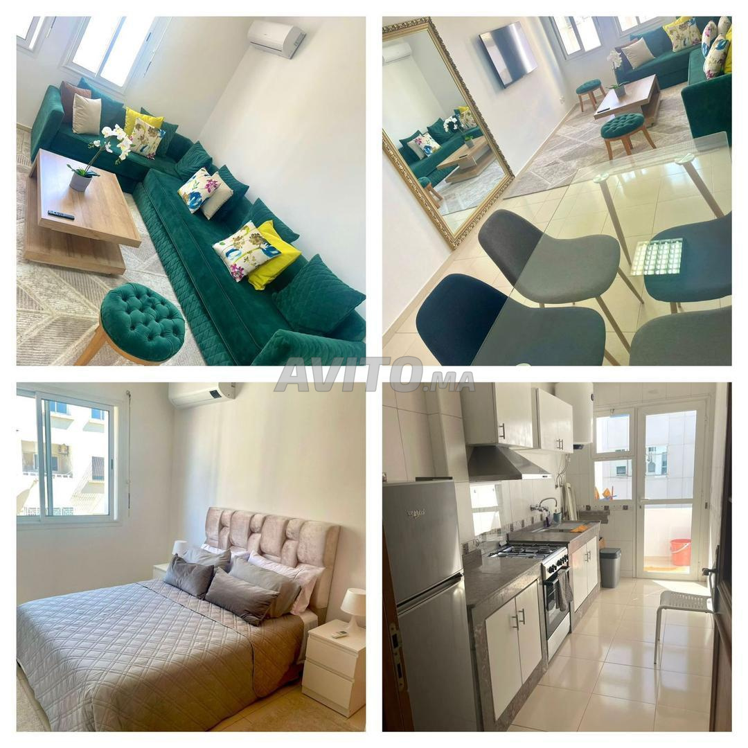 80m2 1chambre salon Agdal location à la journée