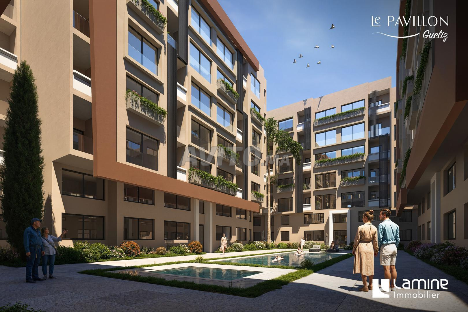 Appartement à vendre 56 m² à Marrakech