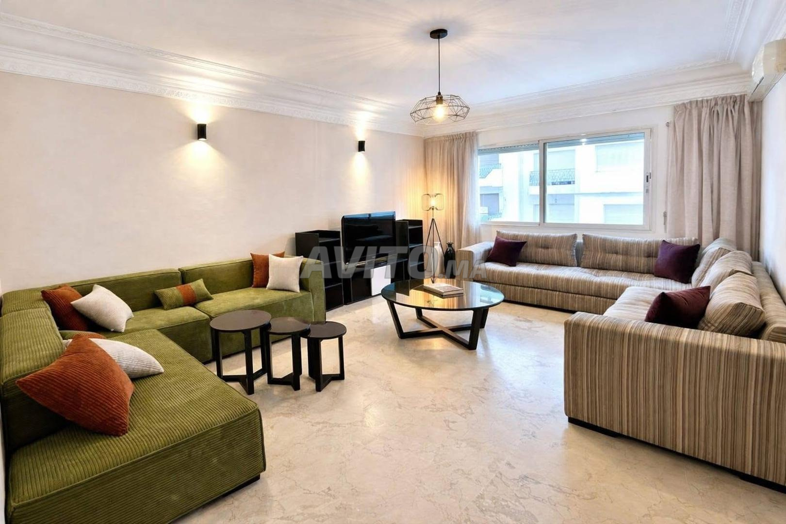 Appartement Meublé Double Salons 2 ch