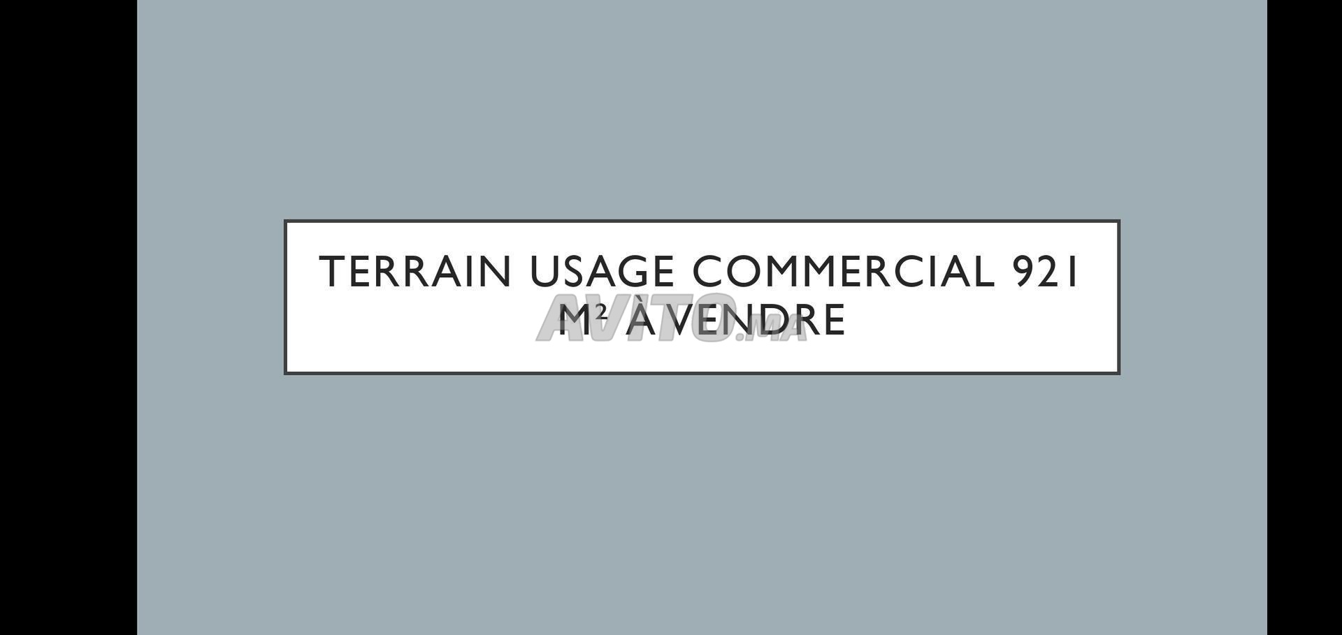 Terrain usage commercial 901 m² à vendre