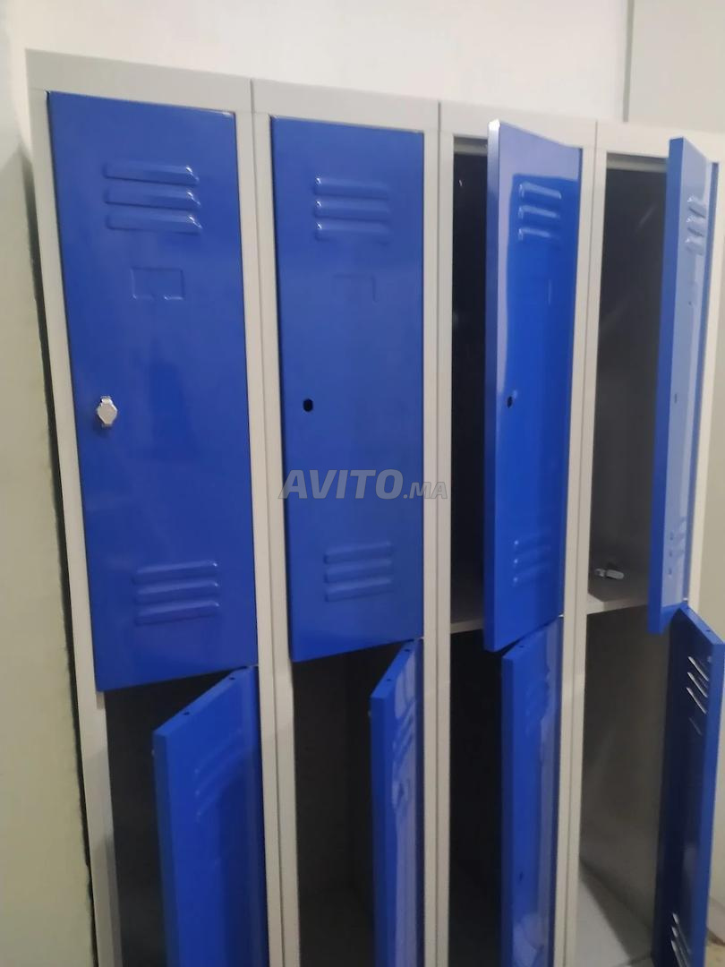 Armoire casier vestiaire métallique monobloc