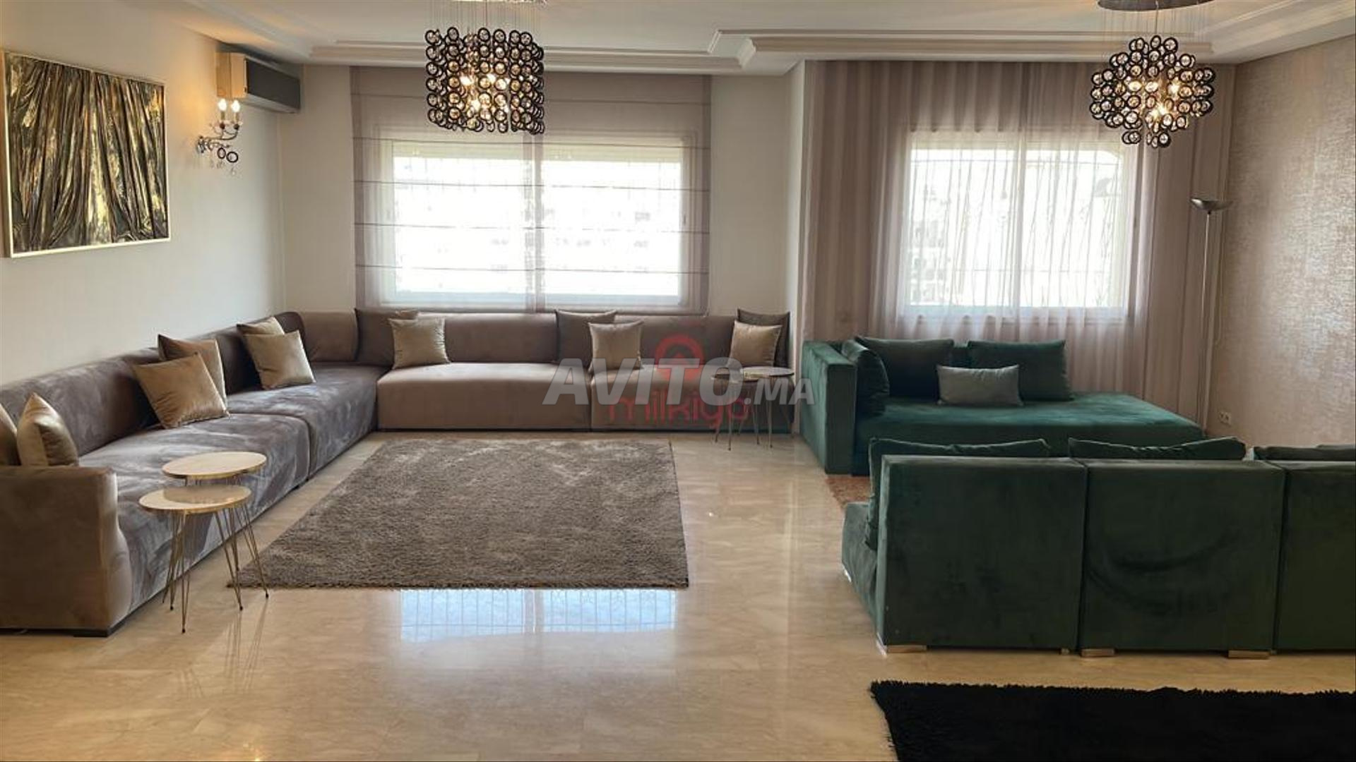 Location Appartement 5 pièces de 146 m2 à Casablanca...