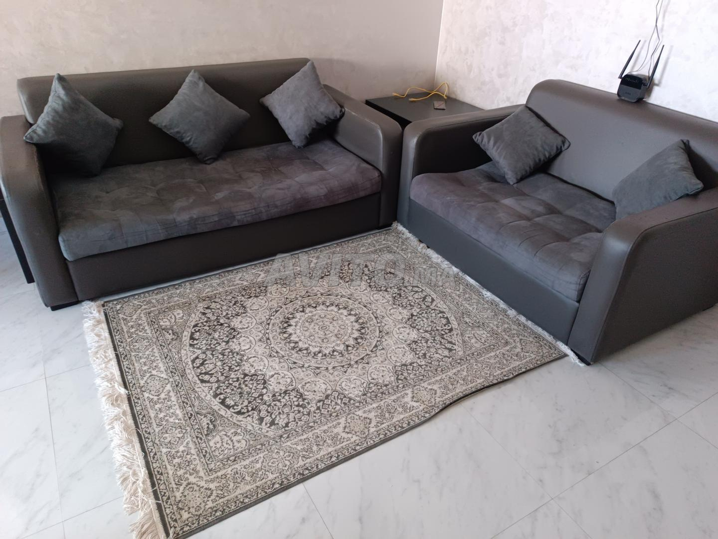 Salon moderne gris 5 places