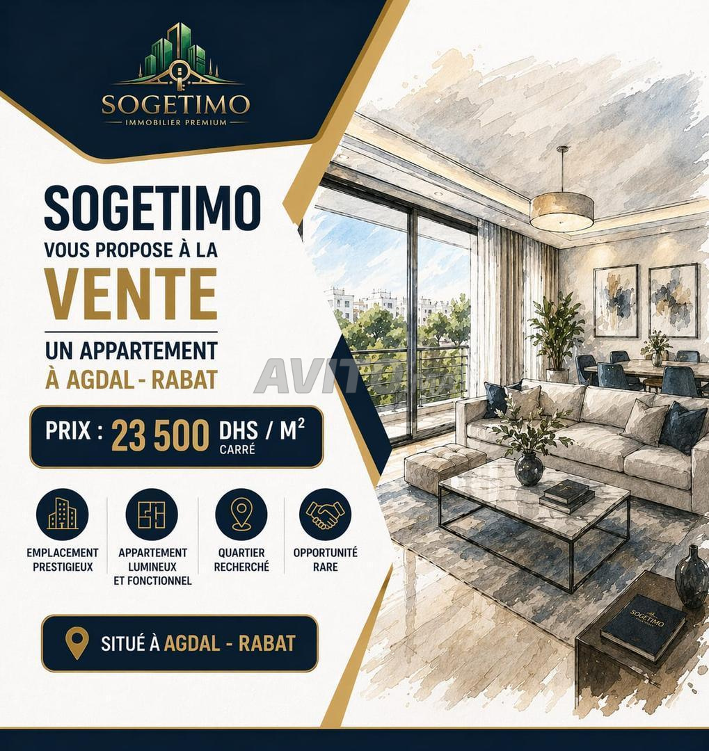 🏡 Appartement refait à neuf en vente– Agdal