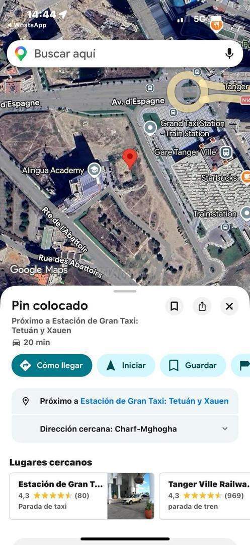 Terrain de 3400 m2 à vendre près Hilton