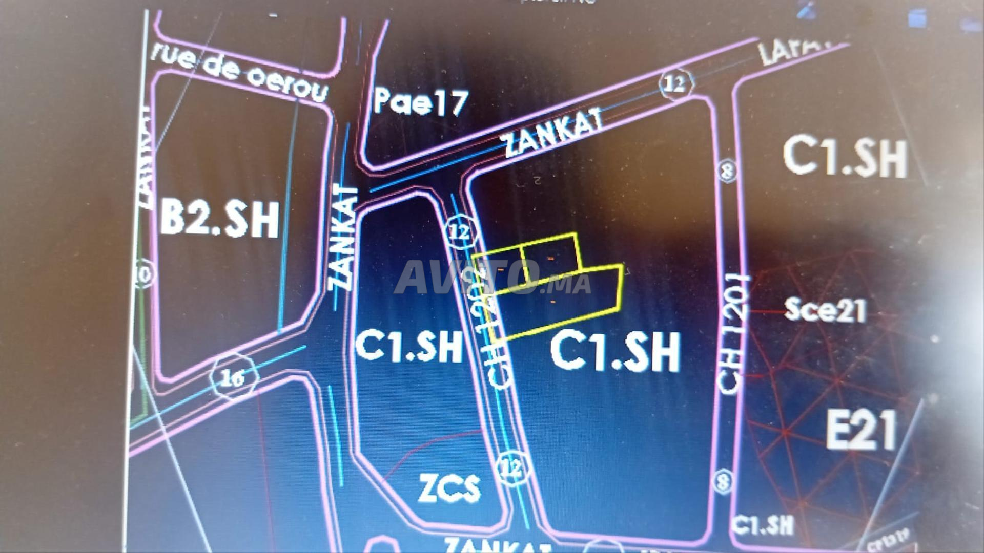 Terrain titré à vendre sur le boulevard Fès Tanger