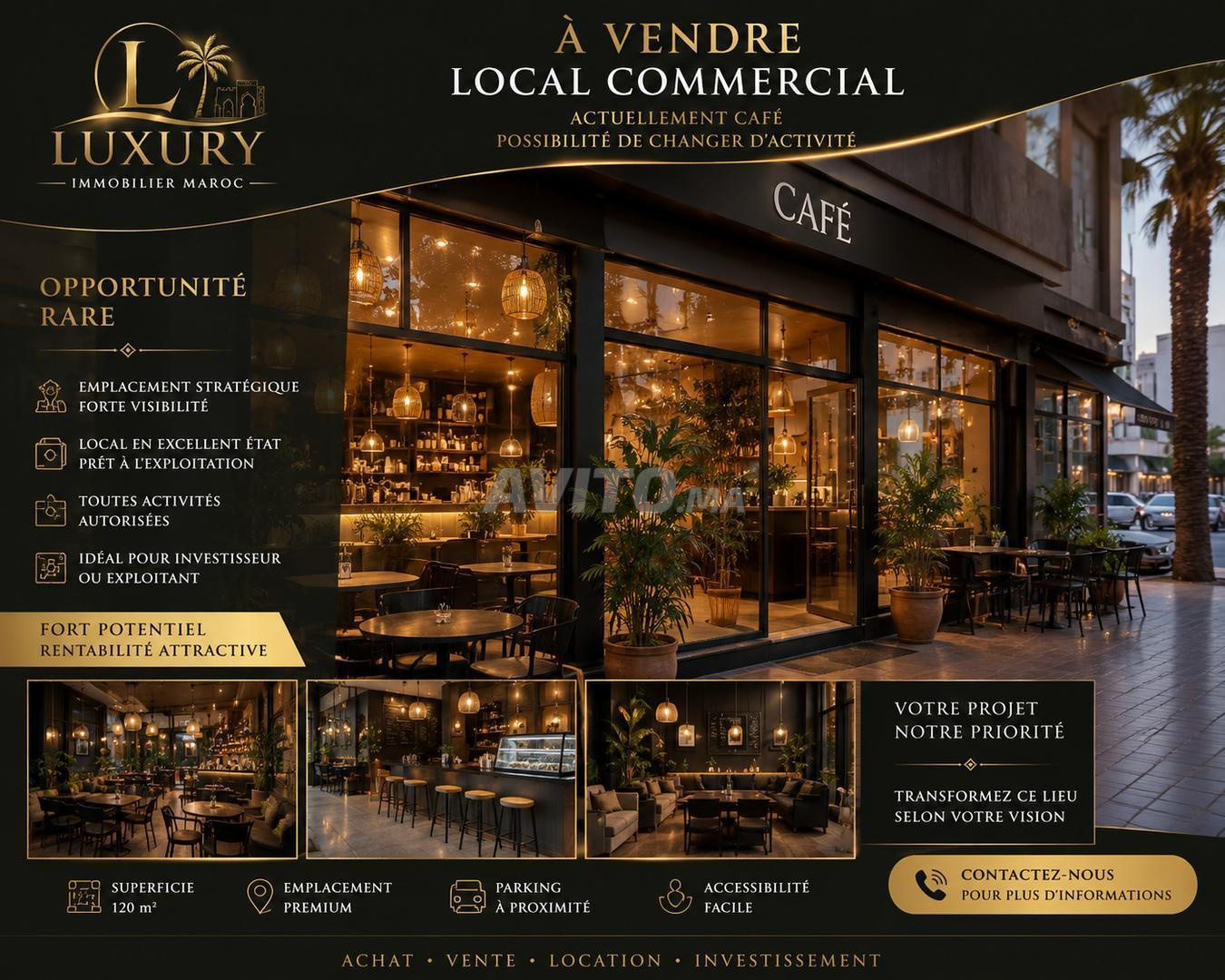 Local commercial actuellement café