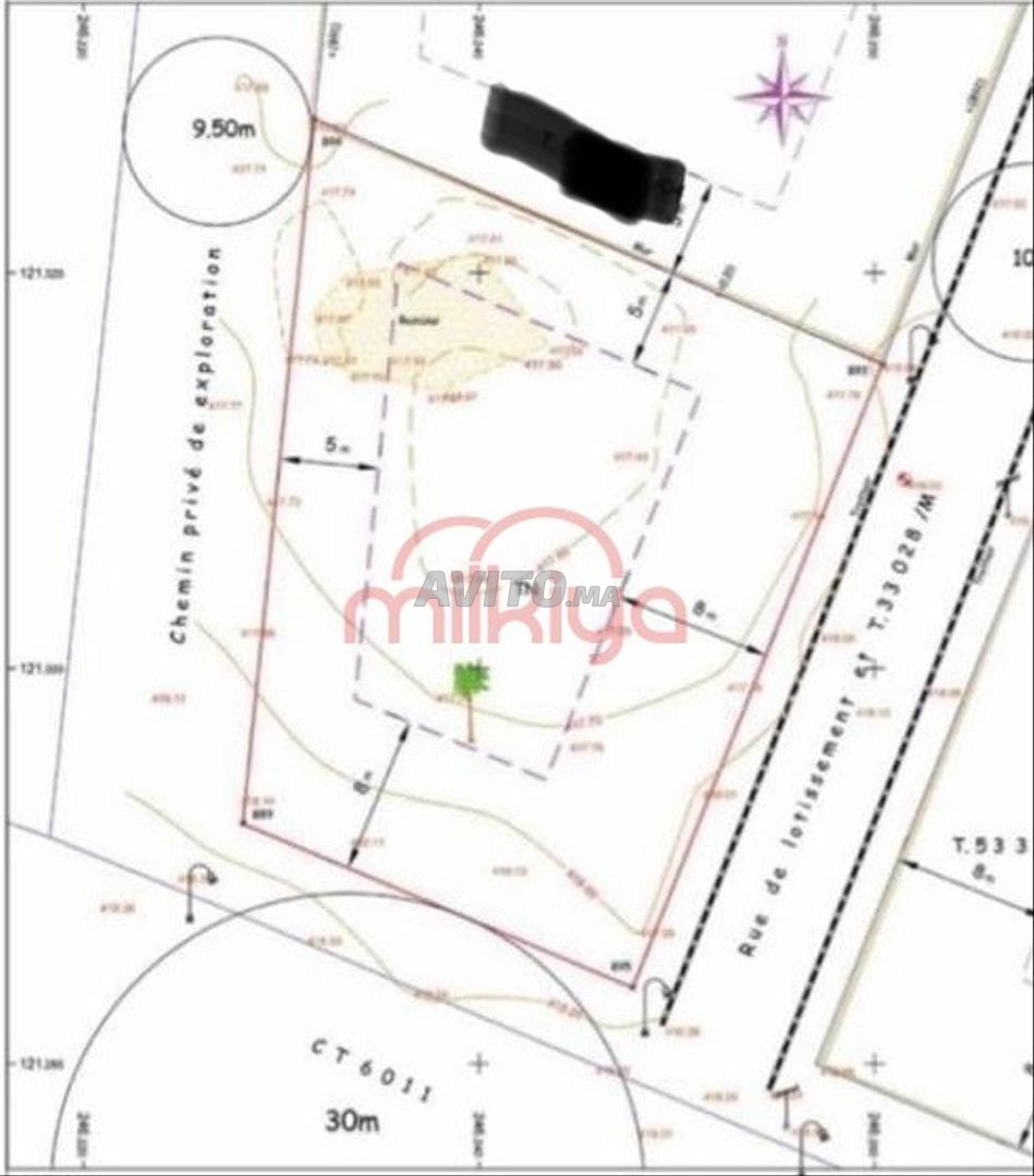 Vente Terrain nu de 898 m2 à Marrakech