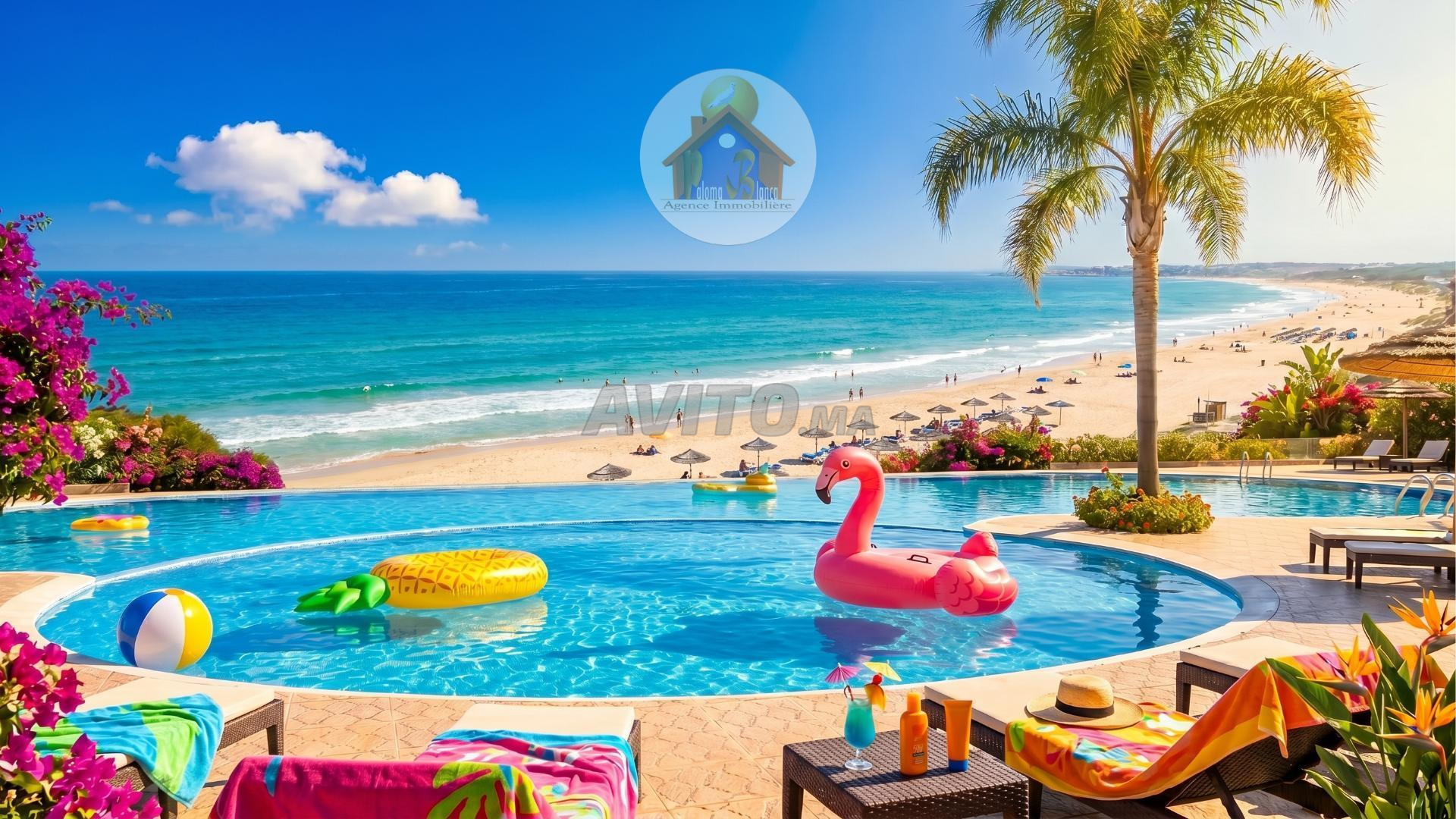 ☀️🏖️ Vacances d’Été à Cabo Negro Vue Piscine🌊🌴
