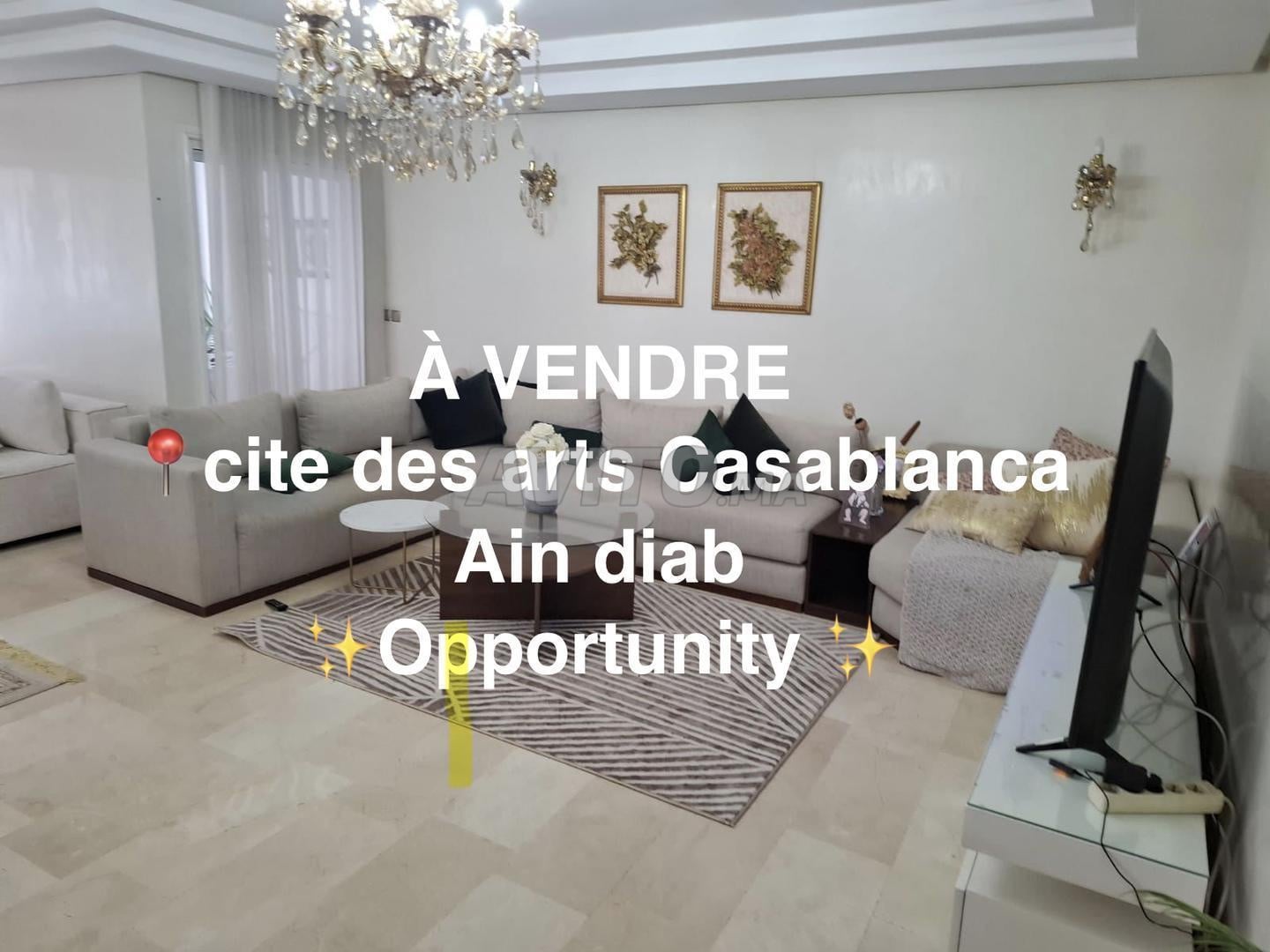 À vendre Appartement de 180 m² – Cité des Arts