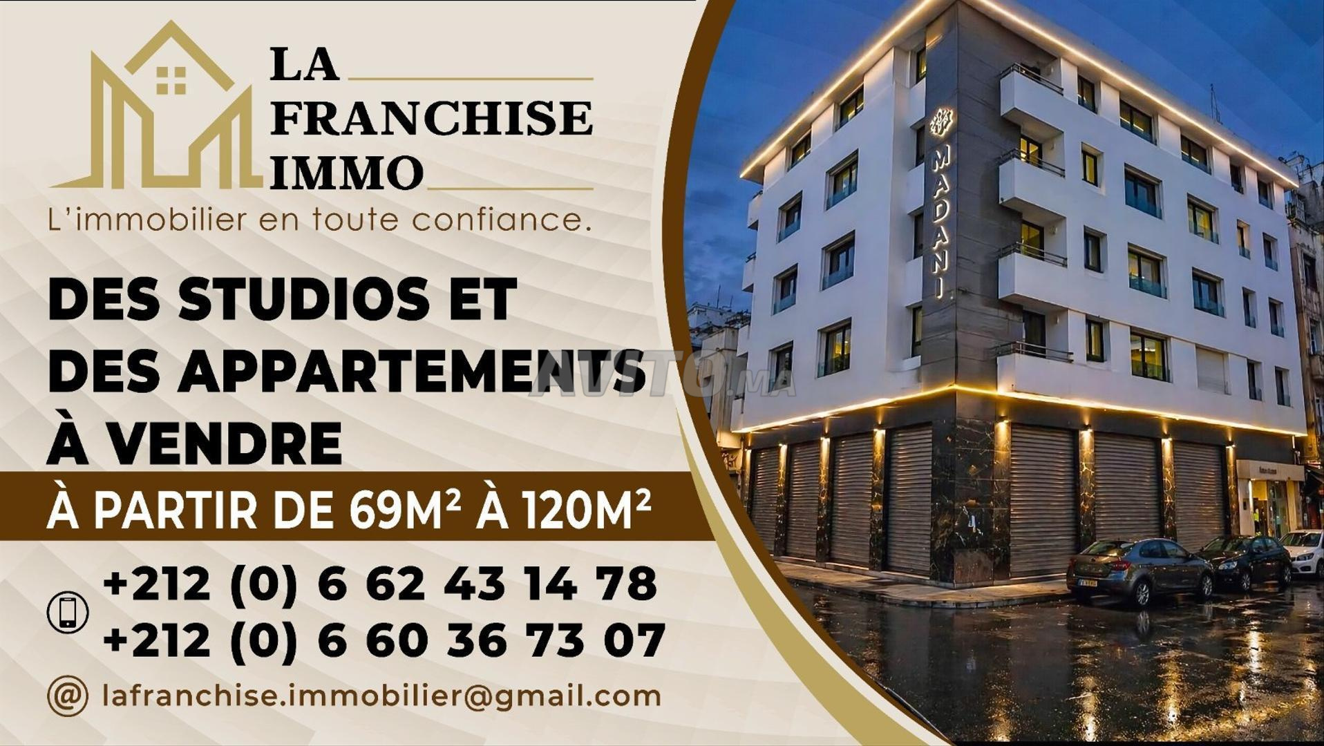 Appartements et Studios à vendre à Maarif