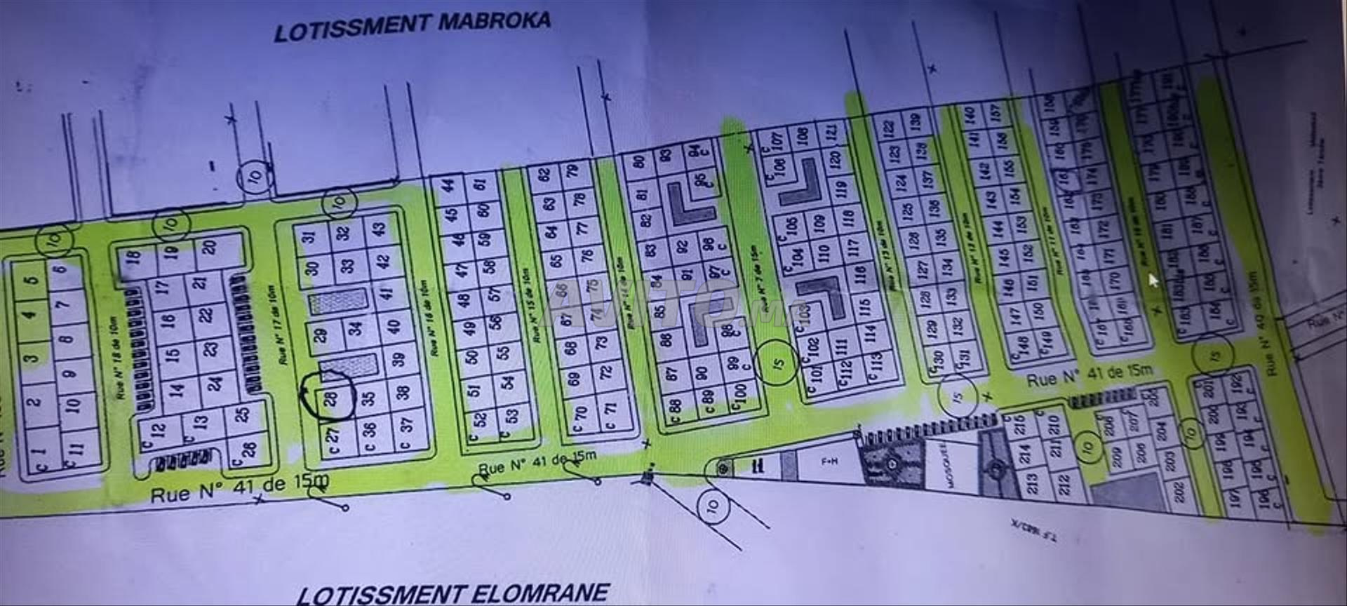 Terrain à vendre pour construire R2 à Hajeb