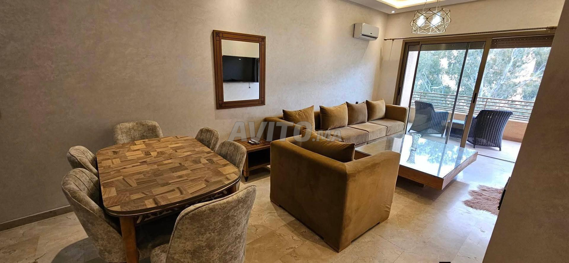 Appartement à louer LD meublé situé à Gueliz
