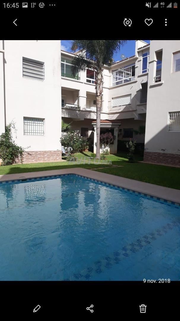 Vente appartement avec piscine à Harhoura