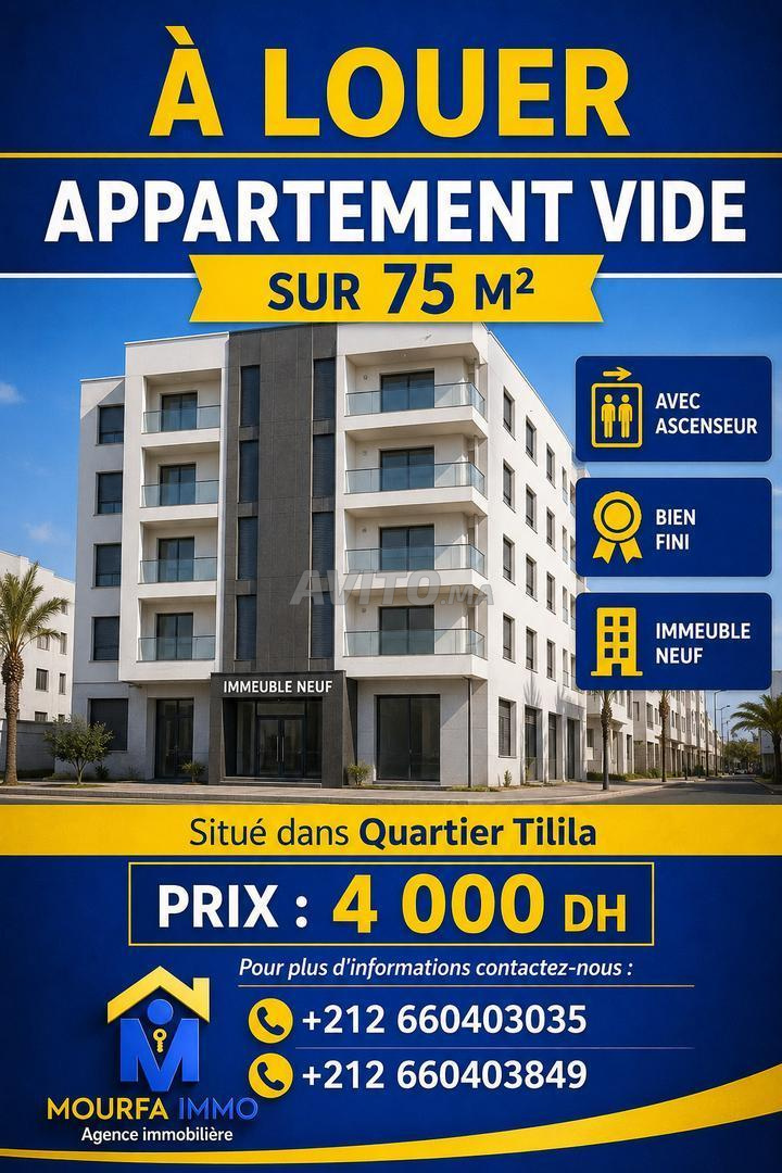 À Louer Appartement Vide avec Ascenseur