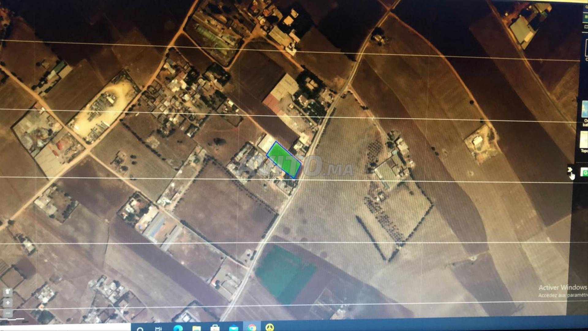A vendre terrain de 2400m constructible