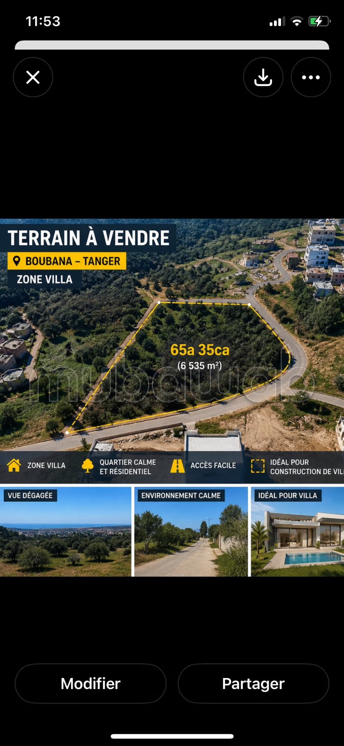 Terrain à vendre – Boubana, Tanger