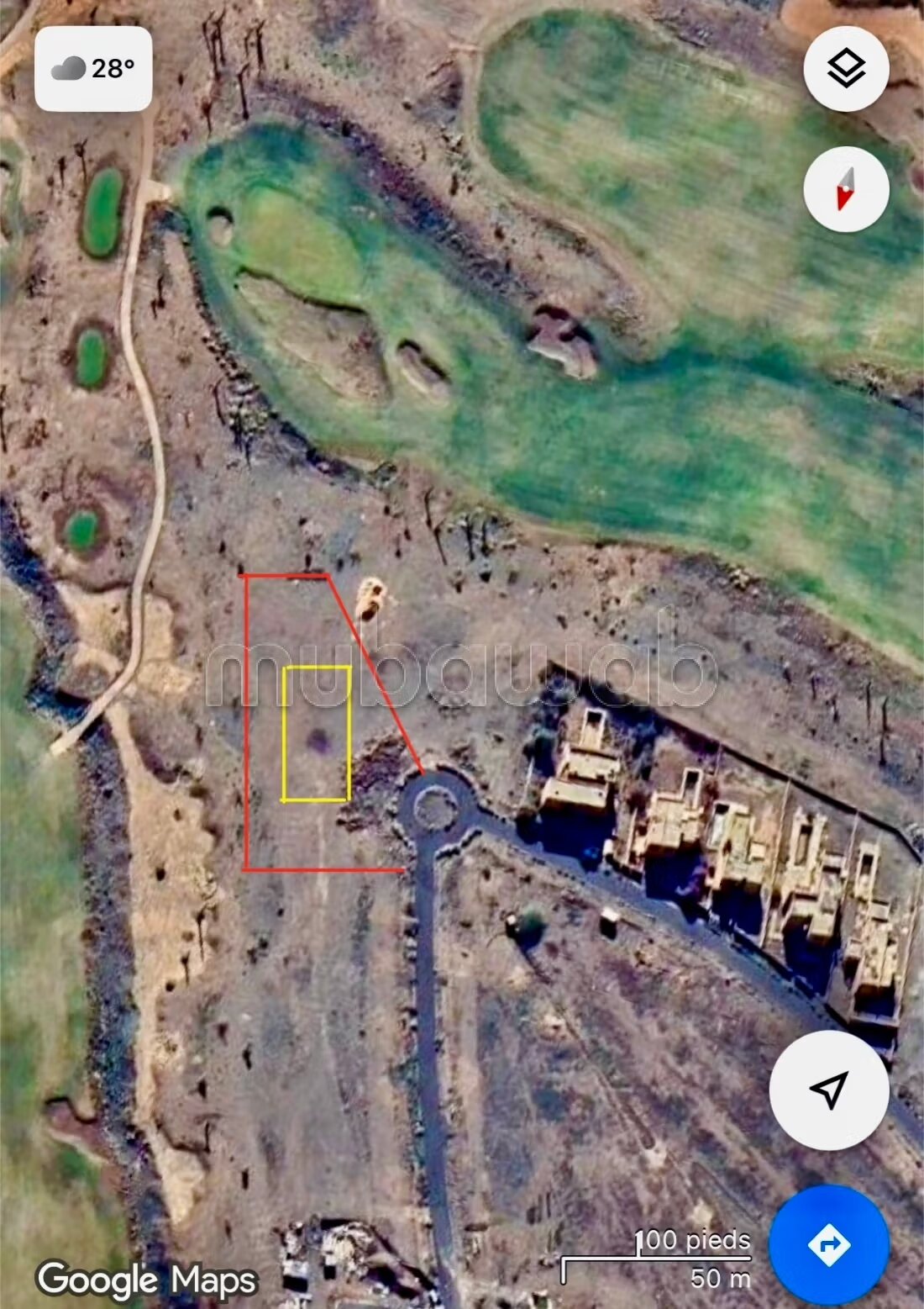 Terrain front de golf avec vue pleine sur l’atlas