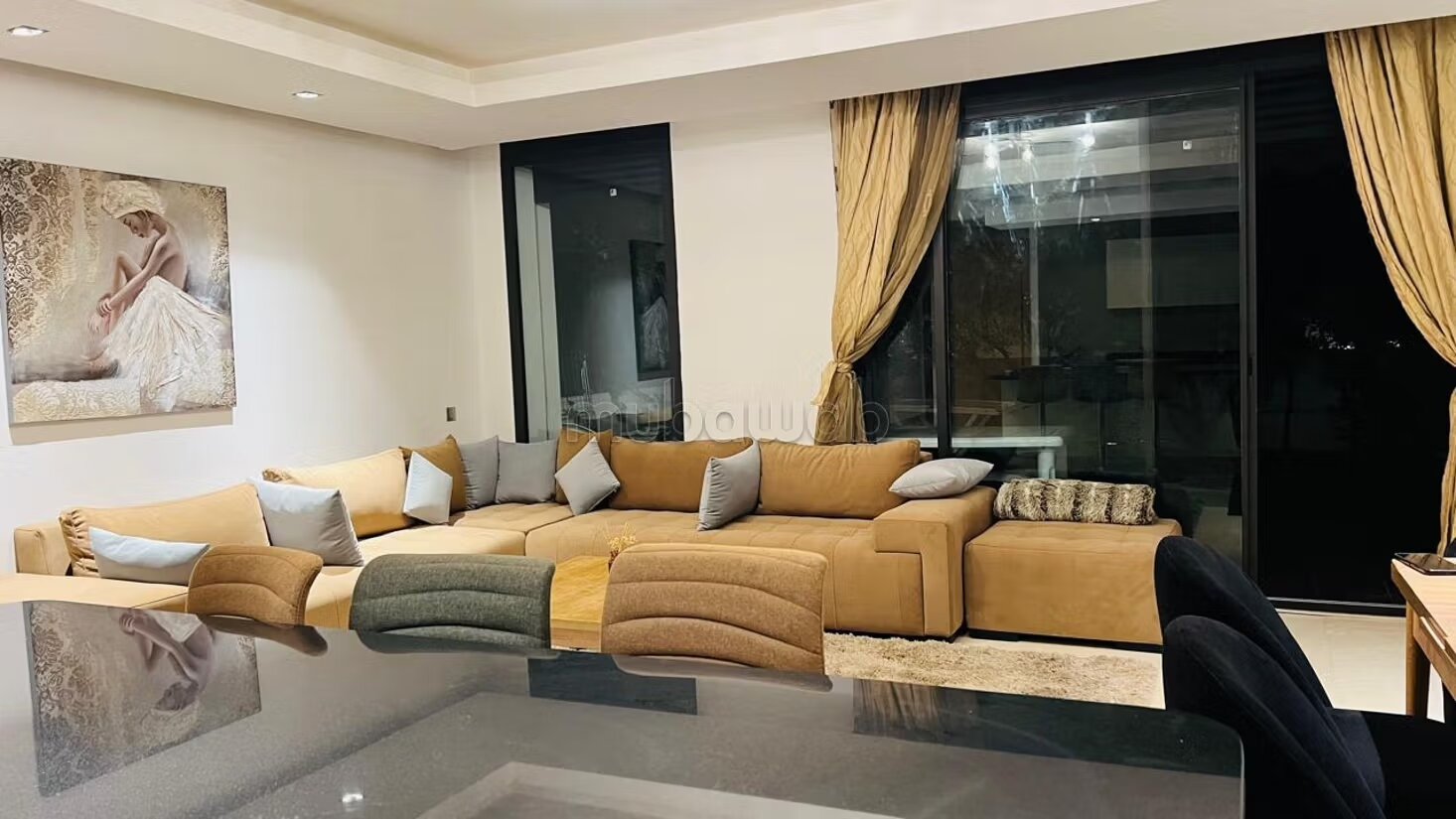 Appartement meublé standing à louer à Rabat — Photo 3