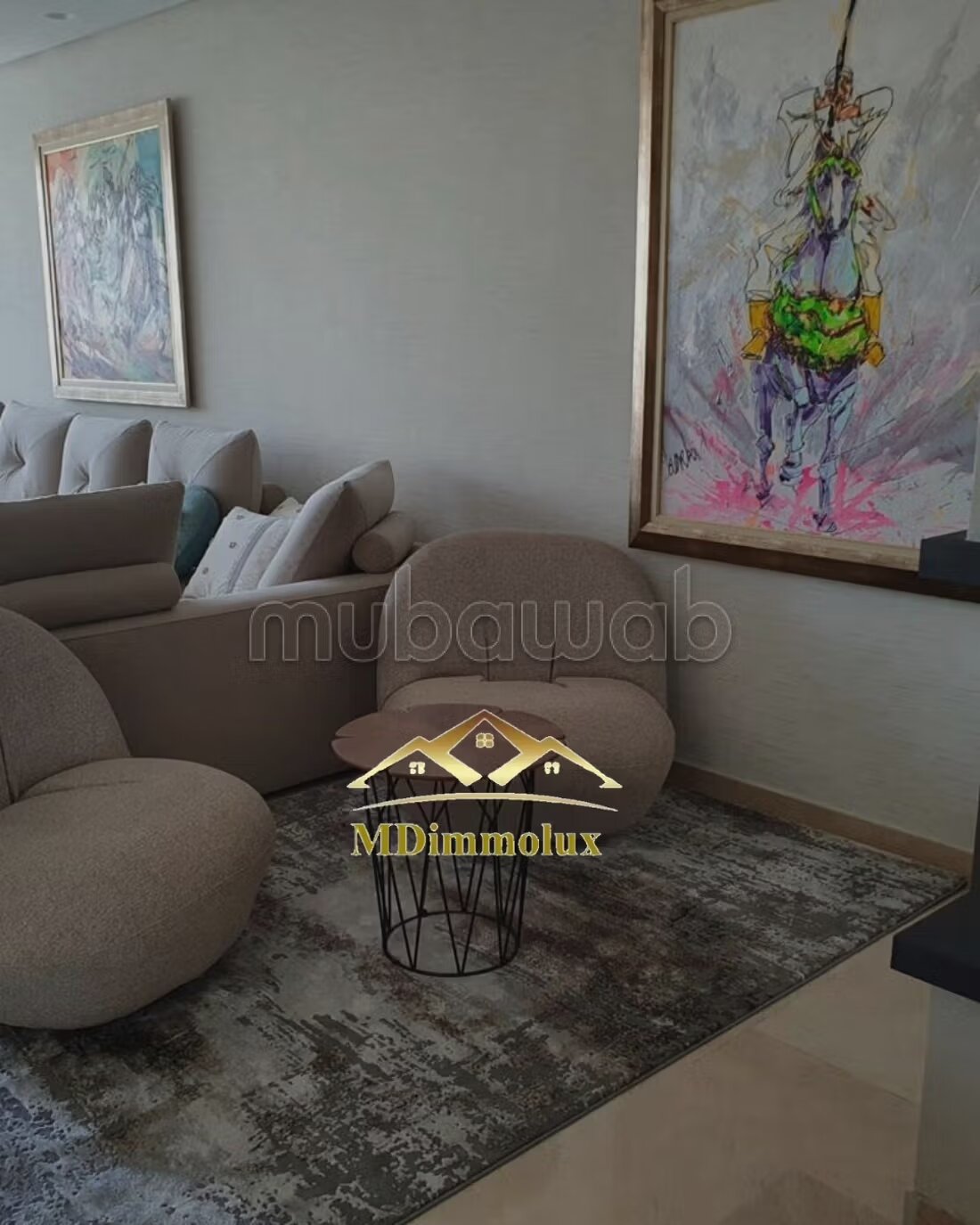 Appartement 3 chambres à louer à Rabat — Photo 3