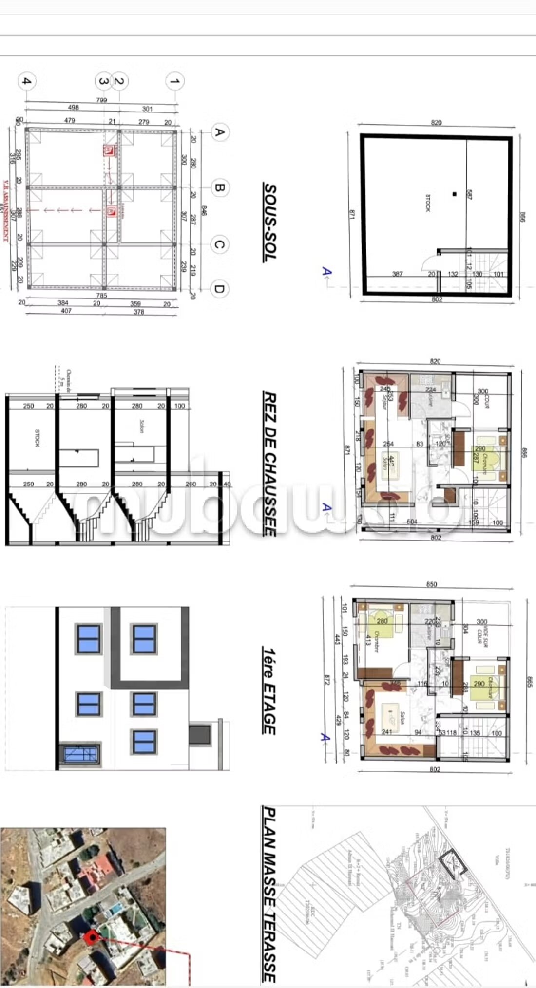 Maison R1 avec sou sol à vendre à Sania