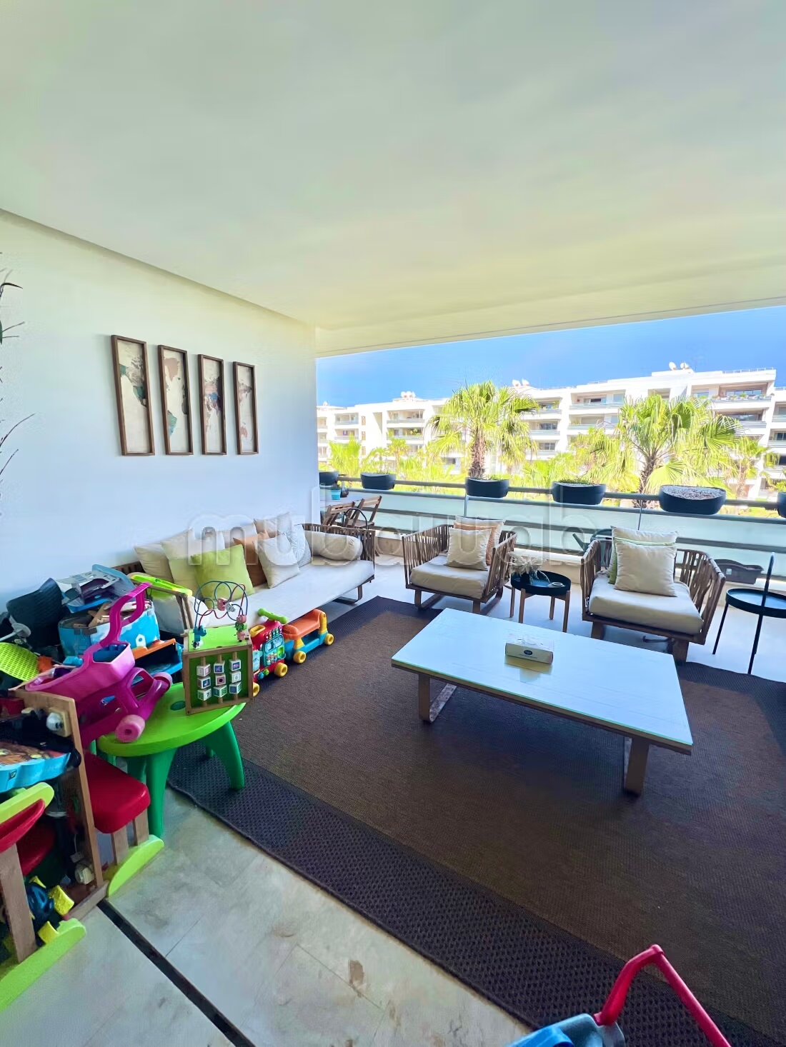 Superbe Appartement 3 ch Terrasse Vue Mer AIN DIAB
