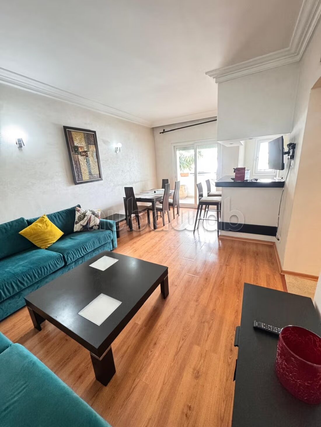Appartement meublé 1 chambre avec balcon à louer à Casablanca — Photo 4