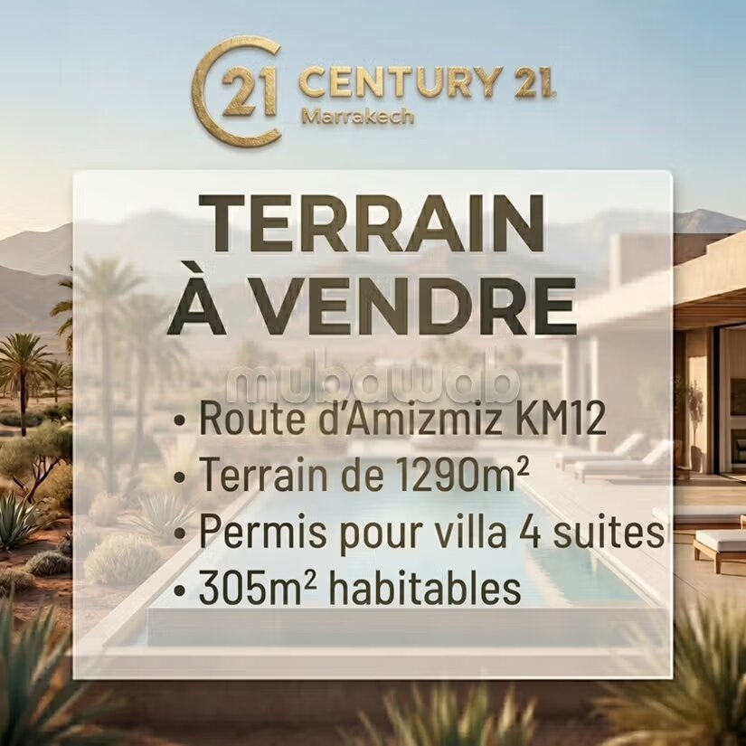 Terrain avec Permis Valide – Rte d'Amizmiz Km 12
