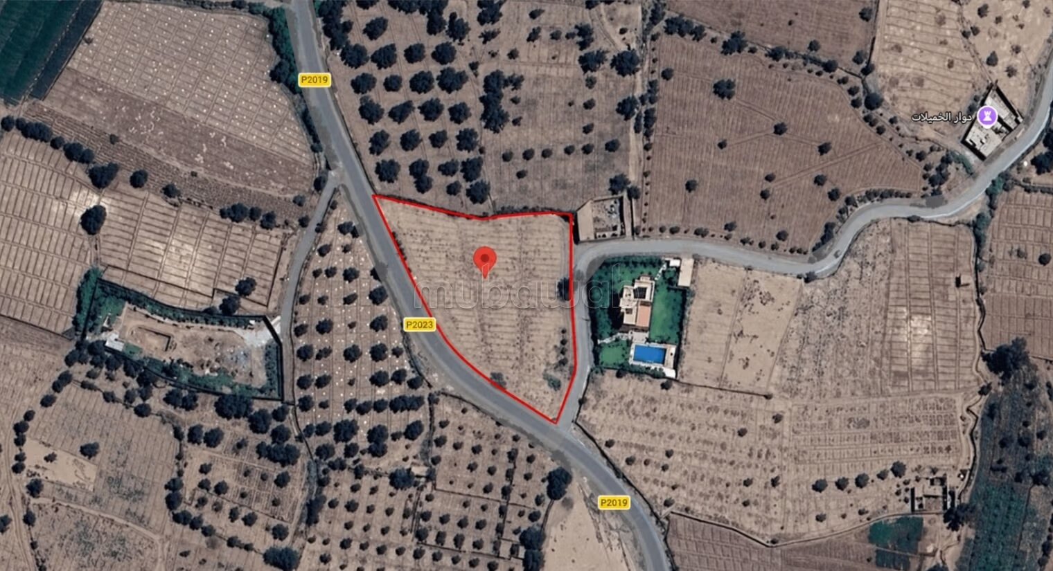 Vente de terrain à Route de Ouarzazate km 17.
Surface de 279...