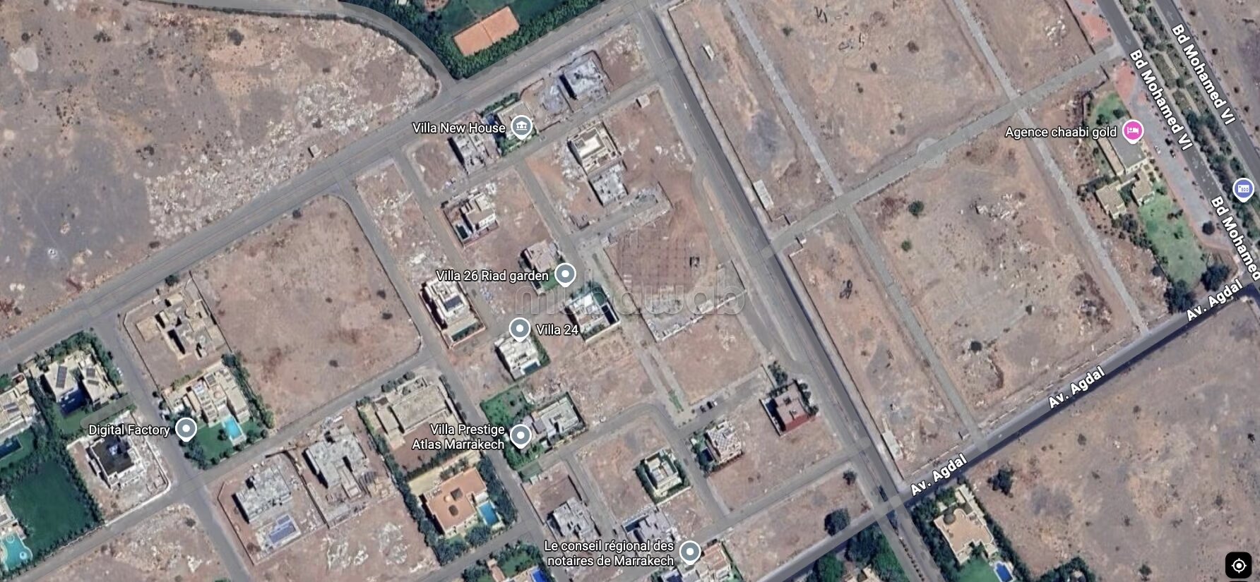 A vendre terrain de 500m² à Agdal 
Chaabi Gold