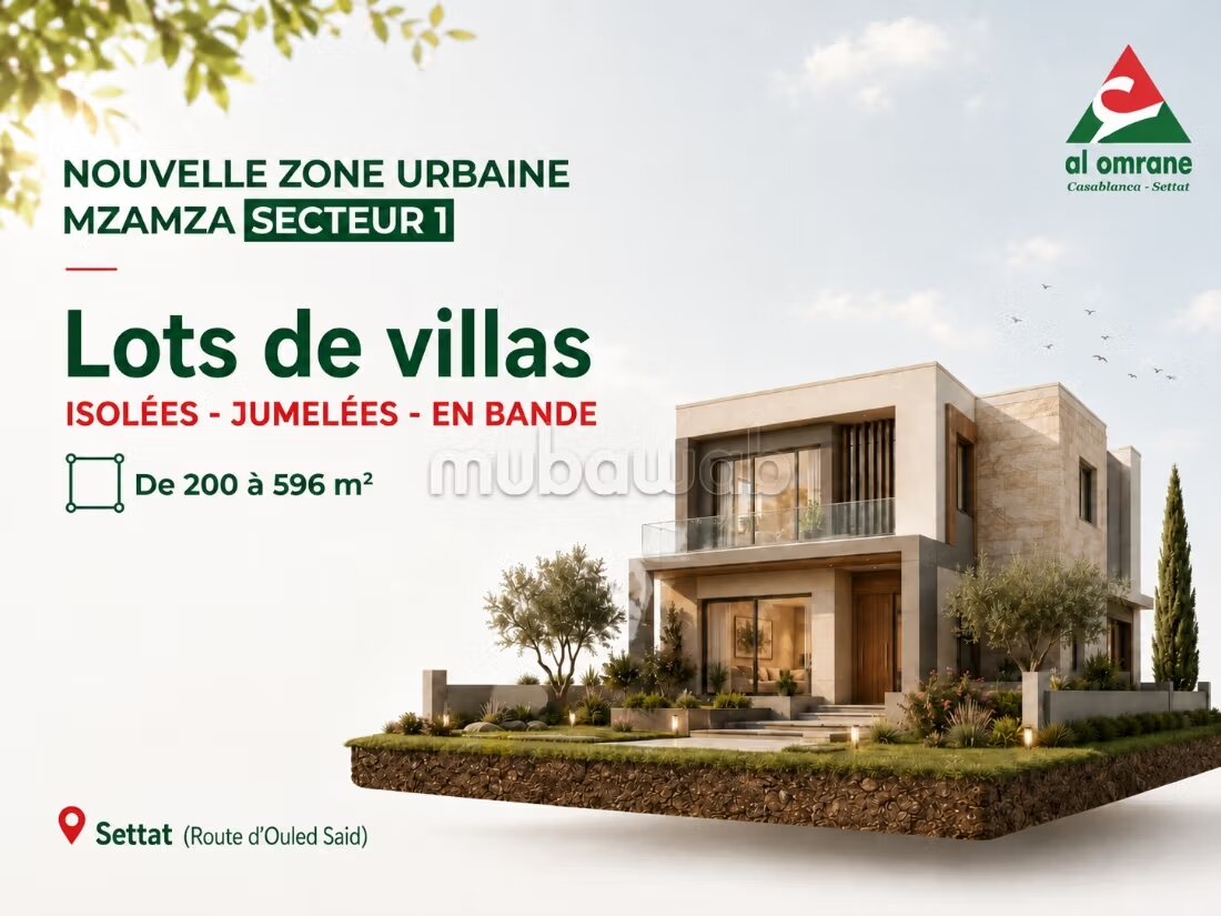 Terrain 200 m² à vendre à Settat à Settat