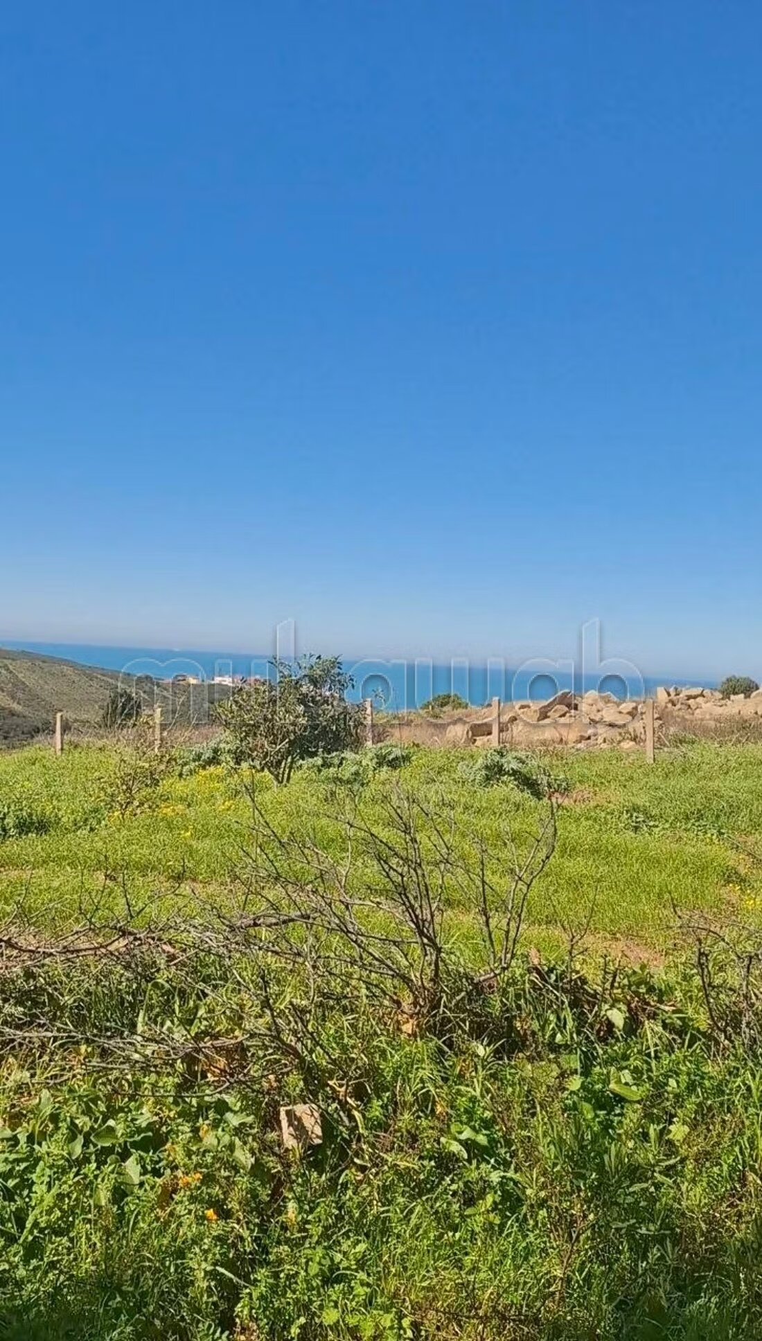 Terrain، 750m²، titré، vue mer، zone villa