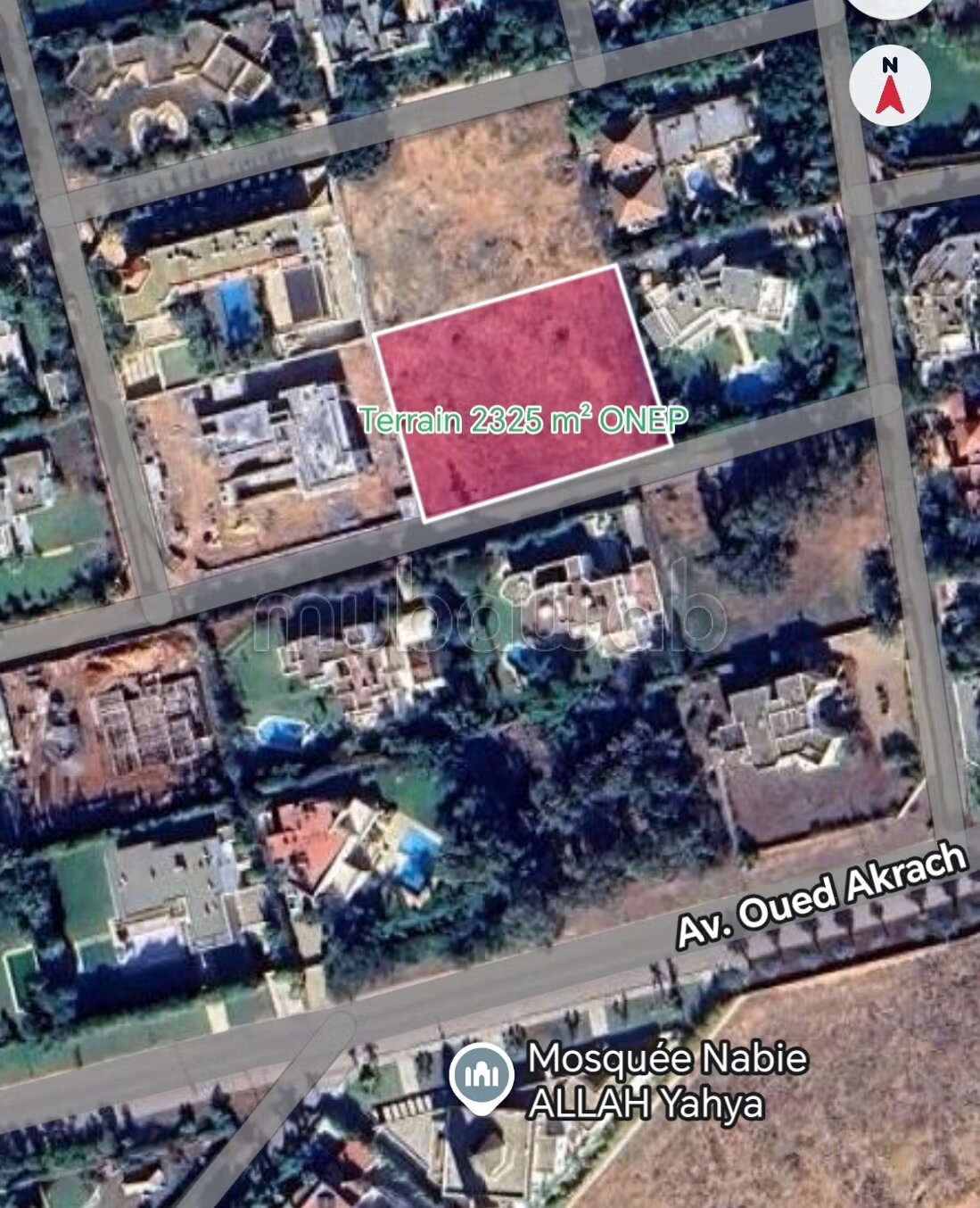 Terrain 2325 m² à vendre à Rabat à Rabat