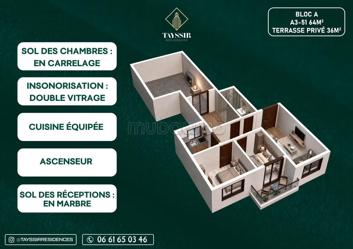 Appartement 68 m² à vendre à Tétouan — Photo 18