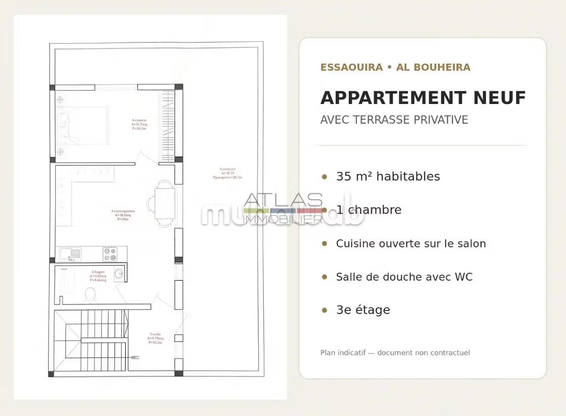 Appartement terrasse neuf à vendre à Essaouira — Photo 6