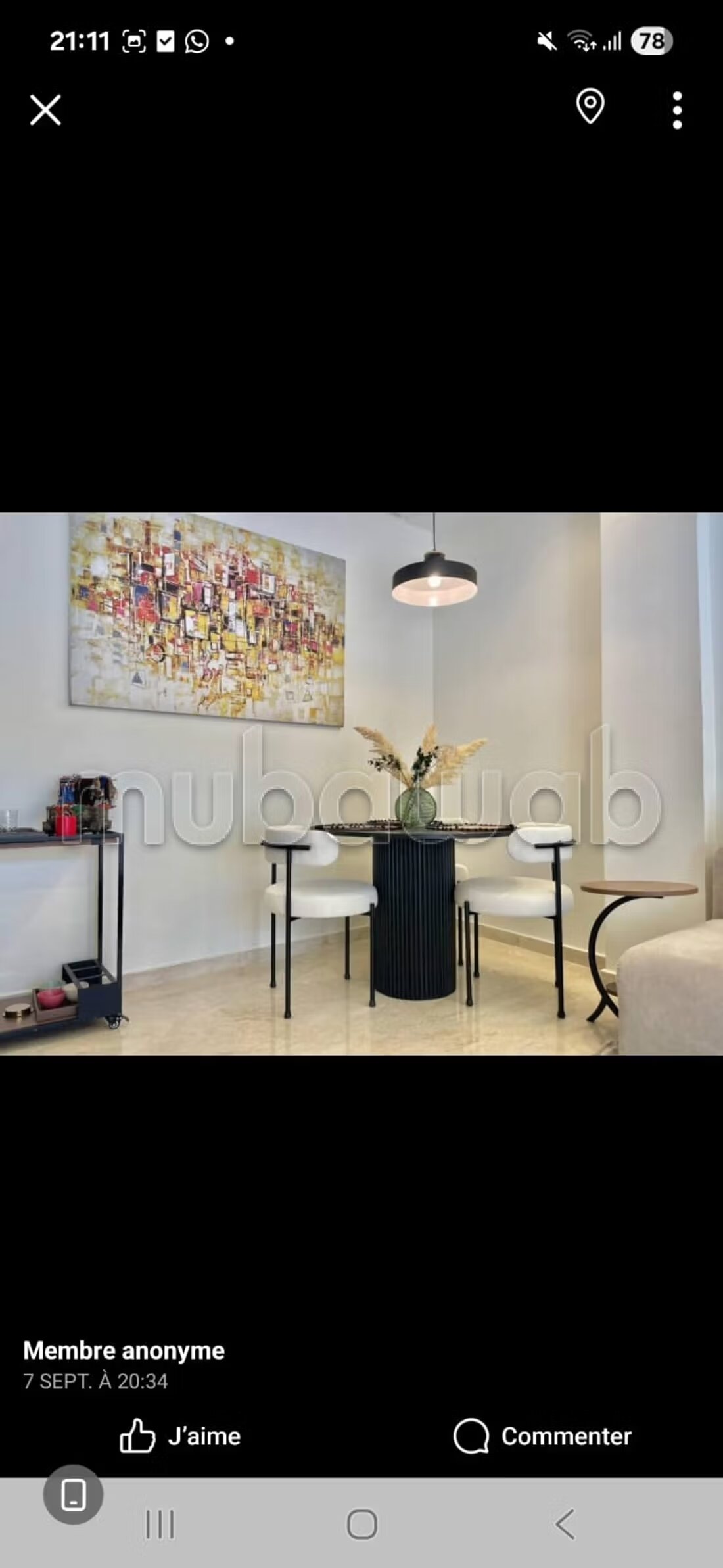 Studio meublé à louer à Casablanca — Photo 8