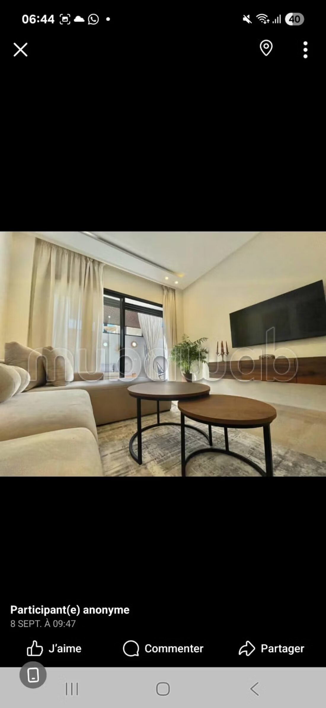Studio meublé à louer à Casablanca — Photo 14