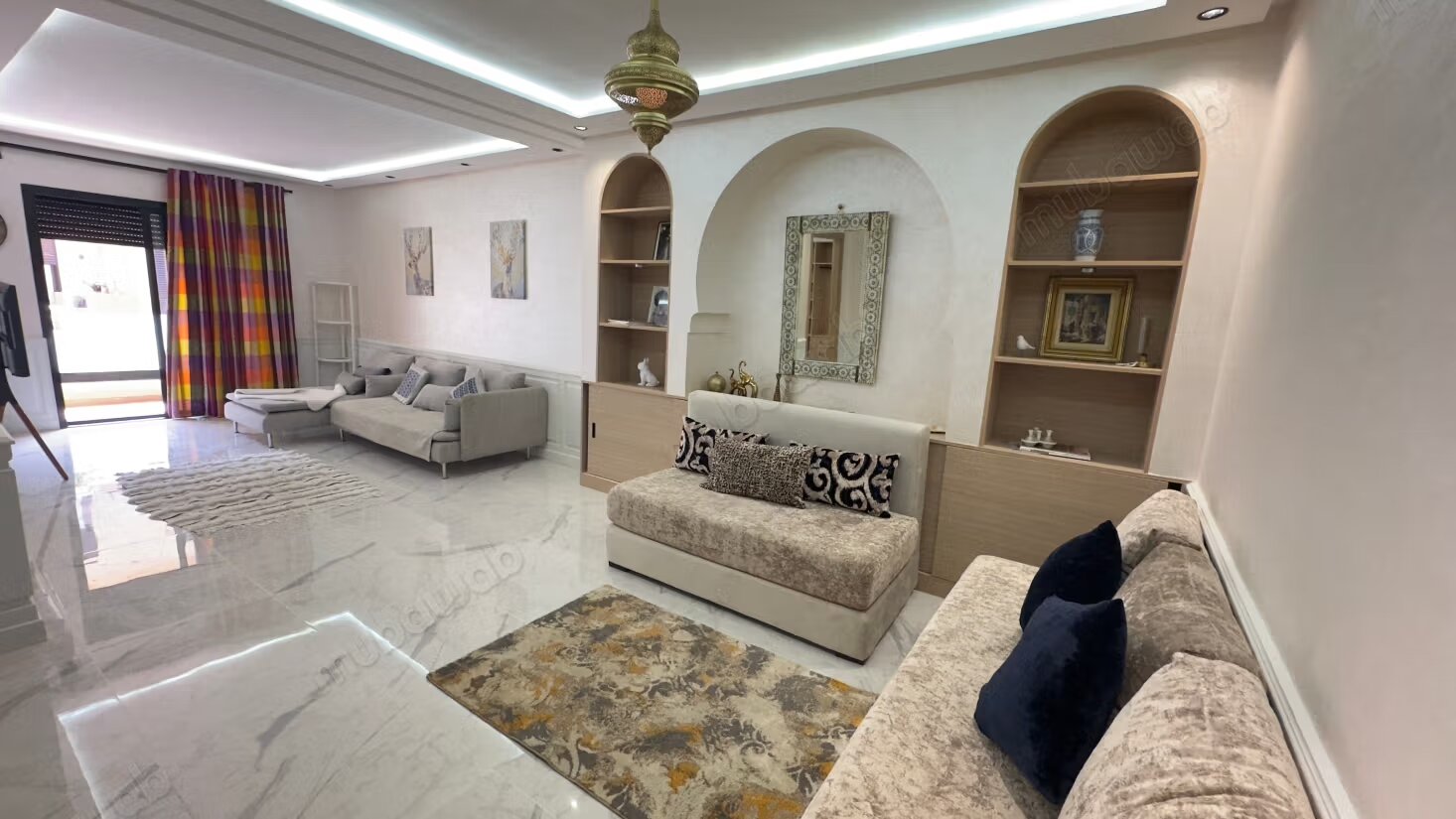92 m² furnished apartment for rent in Marrakech — Photo 3