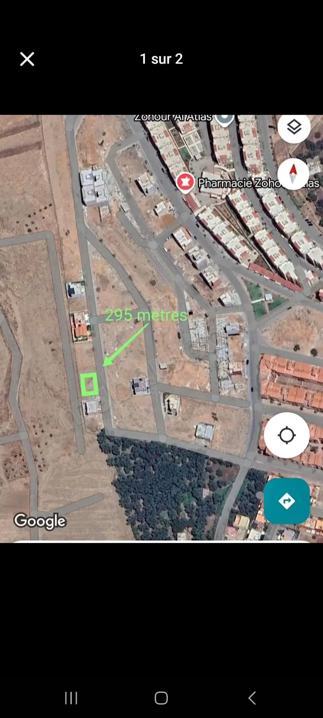 Terrain 295 m² à vendre à Béni Mellal (Lotissement Zouhour) à Béni Mellal