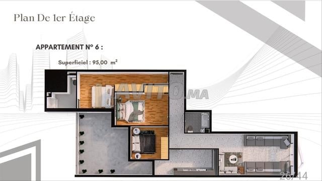 Appartement 67 m² à vendre à Casablanca — Photo 7