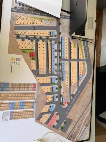 Terrain à vendre 120 mètres sur deux façades, lotissement Riach M'Gougha