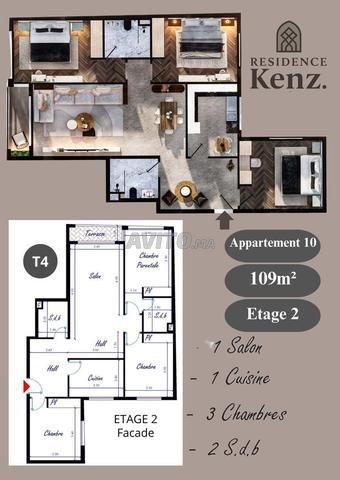 Appartement 109 m² à vendre à Kénitra — Photo 2