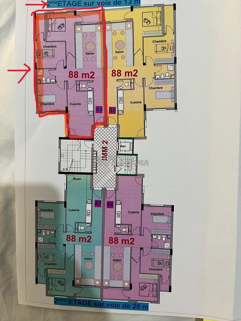 Appartement 88 m² à vendre à Tanger (Hay Hassani) — Photo 9