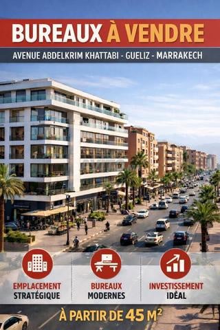 OFFICES FOR SALE FROM 45 SQM – GUELIZ