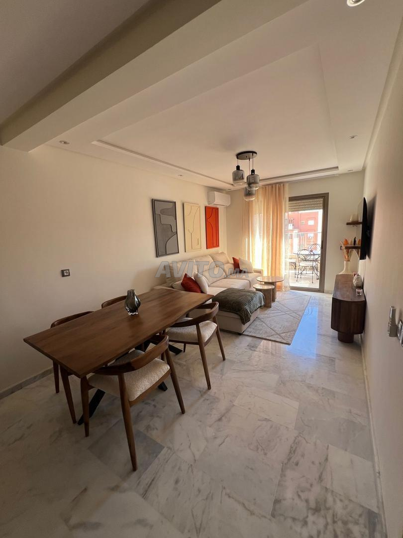 Appartement 62 m² meublé avec terrasse à louer à Marrakech Guéliz — Photo 7