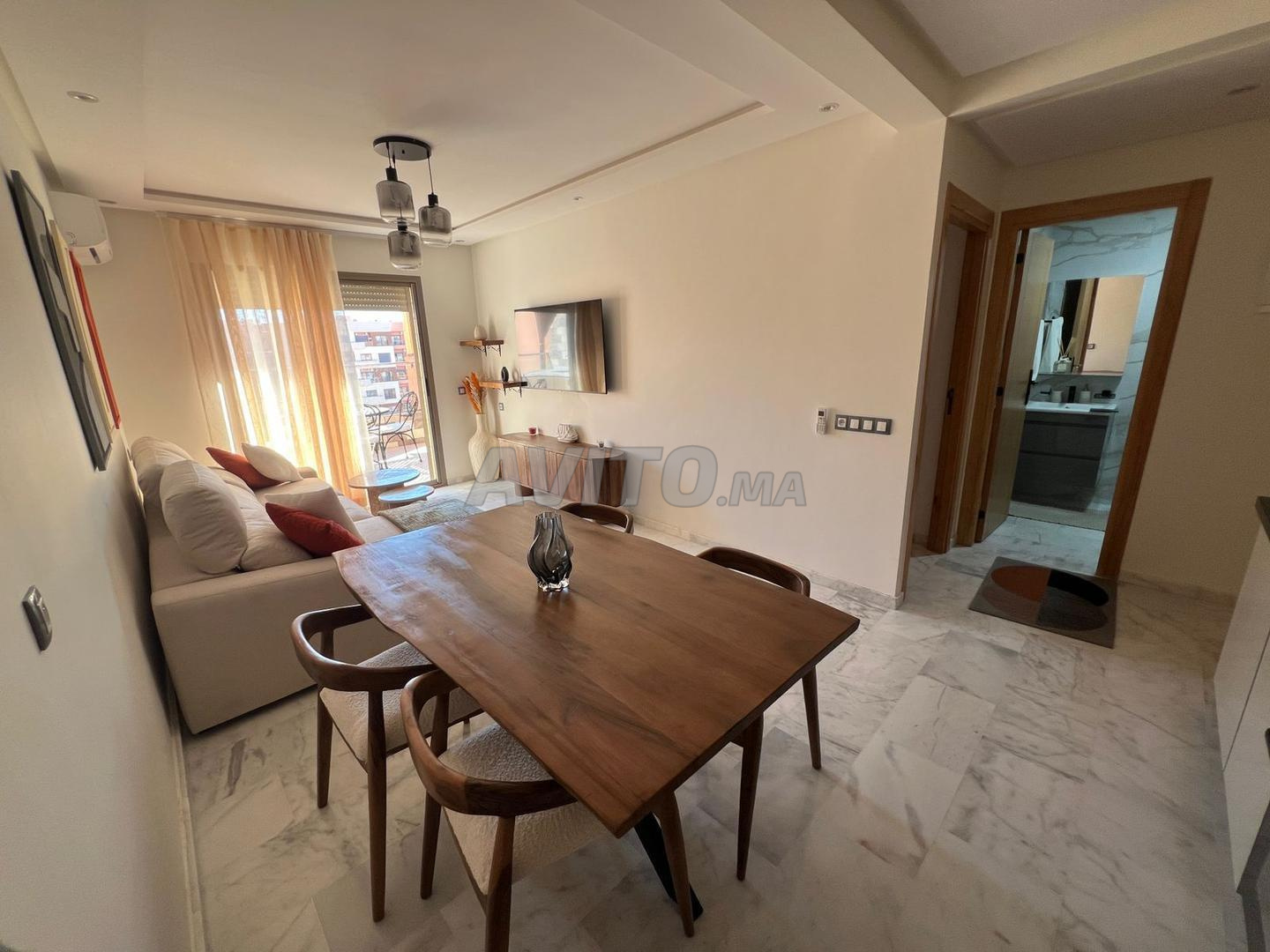 Appartement 62 m² meublé avec terrasse à louer à Marrakech Guéliz — Photo 9