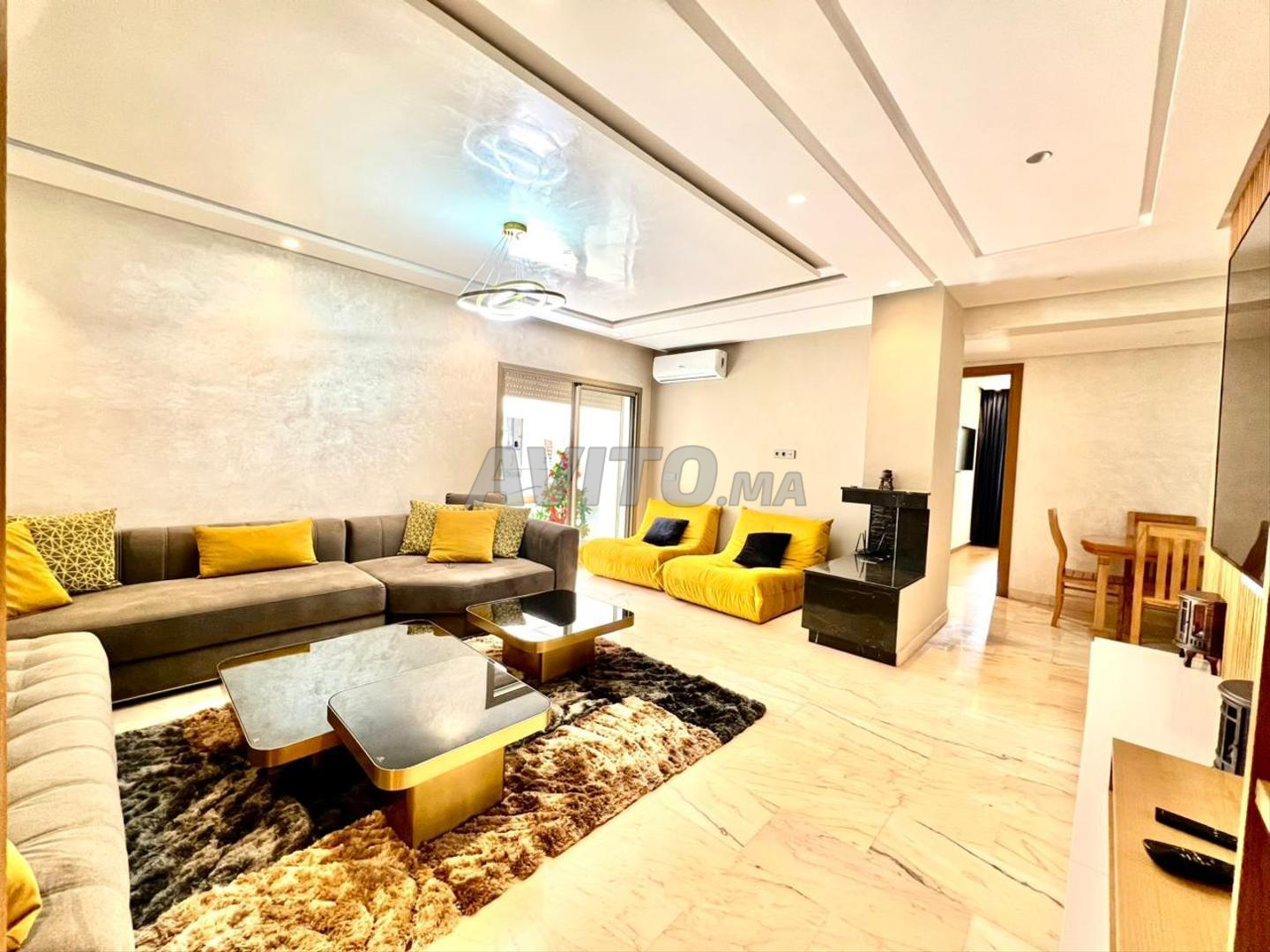 Appartement meublé 98 m² à louer à Casablanca — Photo 3
