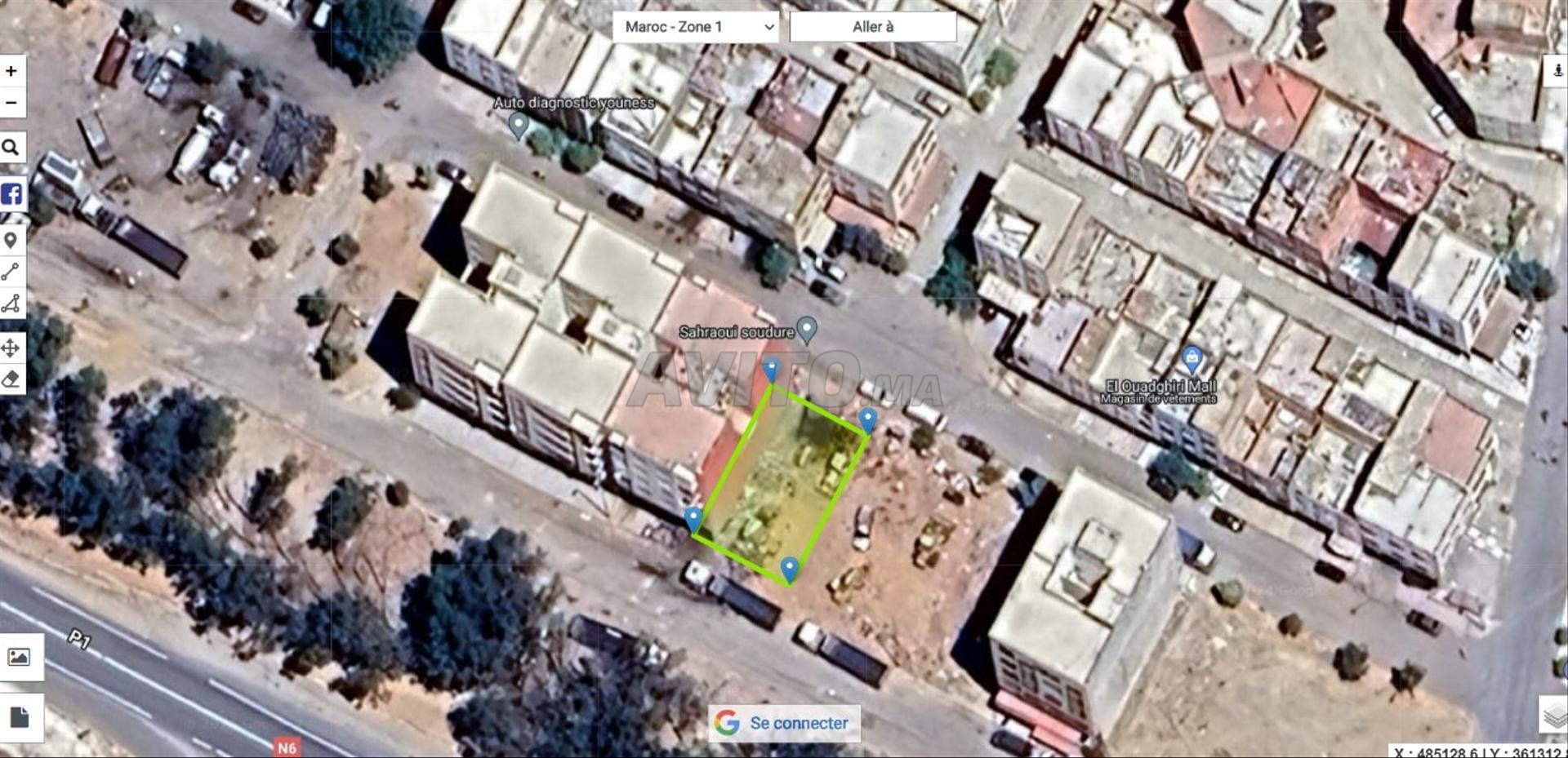 Terrain 259 m² à vendre à Meknès